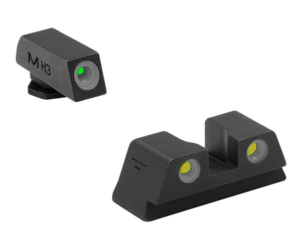 134475 Meprolight Tru-Dot Glock Slimline Night Sights G/Y