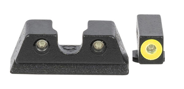 134522 Meprolight Hyper-Bright Yellow/Green Tritium Sights — Glock Slimline