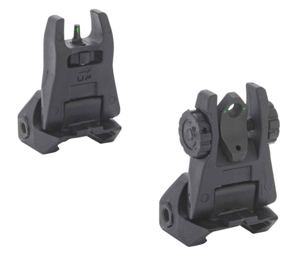 134601 Meprolight FUBS Flip-Up Backup Sights 2DR/1DF, Black