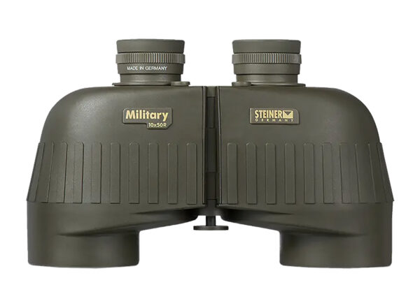 Steiner 2663 M1050 Laser Protection Filter 10x50mm SUMR Military Ranging Reticle Floating Prism Sports-Auto Focus, OD Green Makrolon w/Rubber Armor