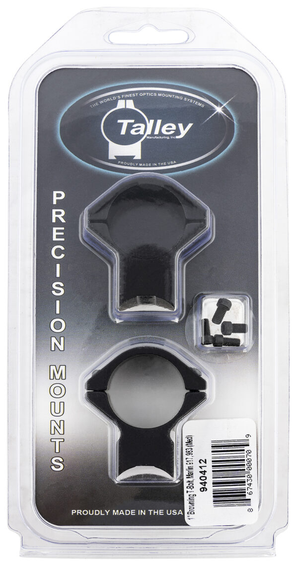 134800 Talley 940412 Scope Mount/Ring Combo 1″ Tube Black Anodized