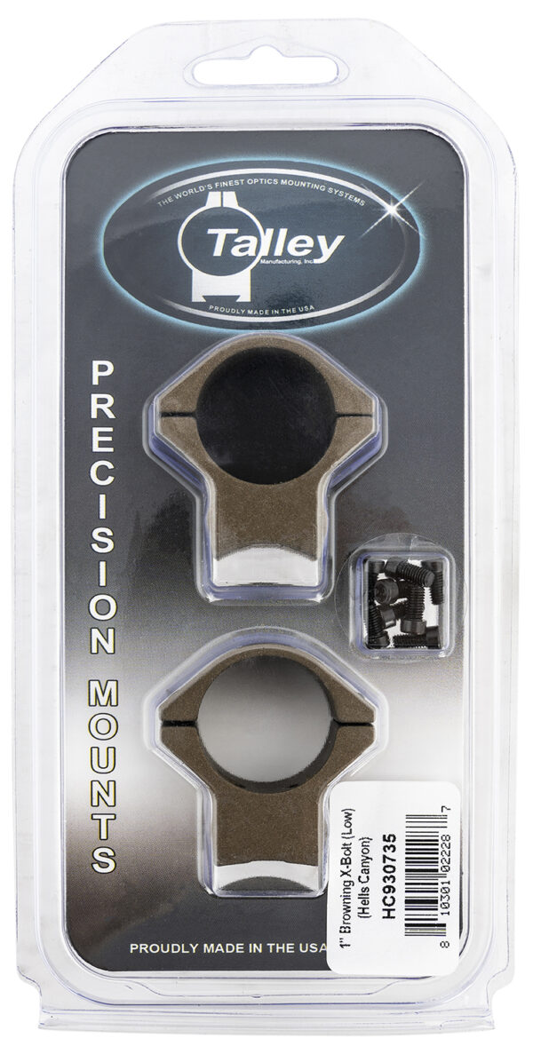 134805 Talley HC930735 Scope Mount/Ring Combo, 1″ Tube, Burnt Bronze