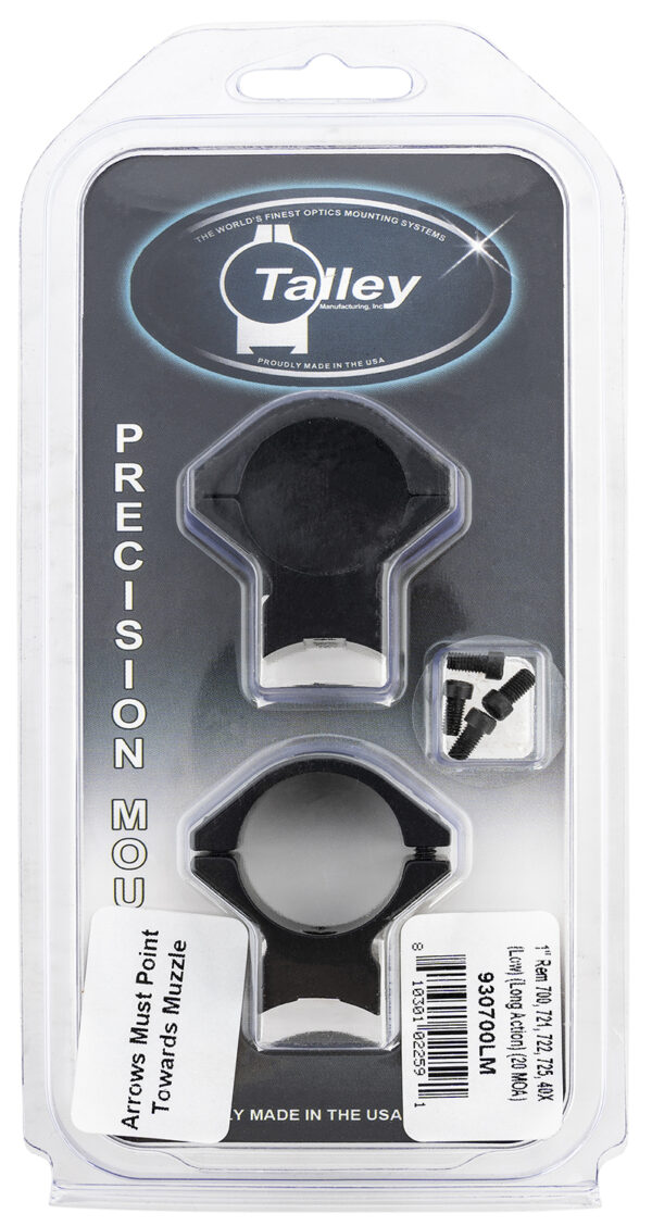 134865 Talley 930700LM Scope Mount – 1in Tube, Low, 20 MOA