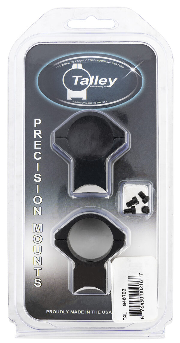 Talley 940793 Scope Mount/Ring Combo 1 inch Tube Black Anodized
