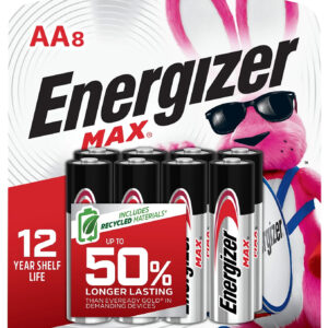 Energizer Max AA Batteries – 8-Pack, 1.5V