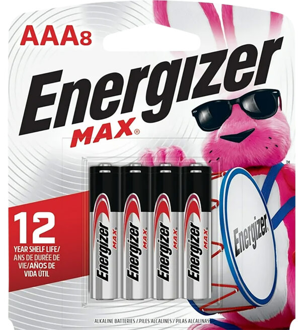 135701 Energizer MAX AAA 8-Pack (E92MP8) 1.5V