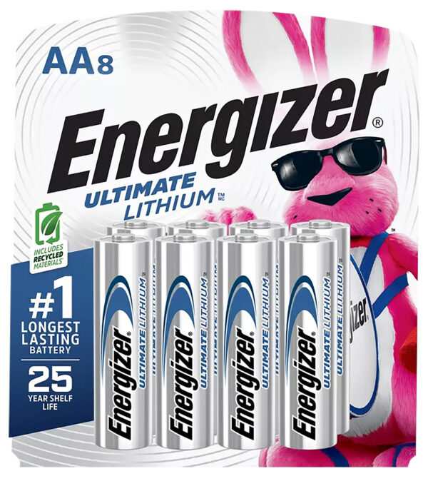 Energizer Ultimate Lithium AA Batteries – 8 Pack