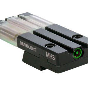 Meprolight FT Bullseye Rear Sight — Green/Tritium, Black Frame
