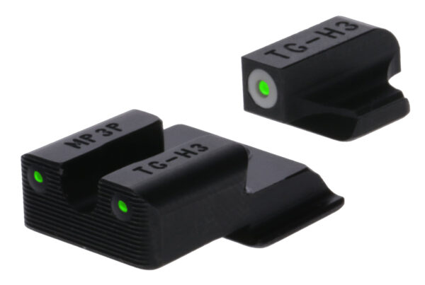 Smith & Wesson M&P® Shield™ 9 EX Tritium Pro sights (white focus lock ring) TruGlo Tritium Pro S&W M&P 9 Shield EZ Sight Set