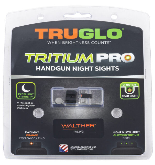 TruGlo Tritium Pro Night Sights for Walther PPQ