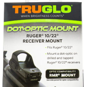 Truglo Dot Optic Mount for Ruger 10/22 — Black