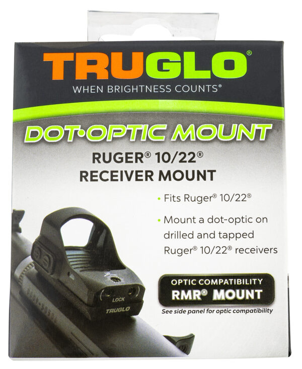Truglo Dot Optic Mount for Ruger 10/22 — Black