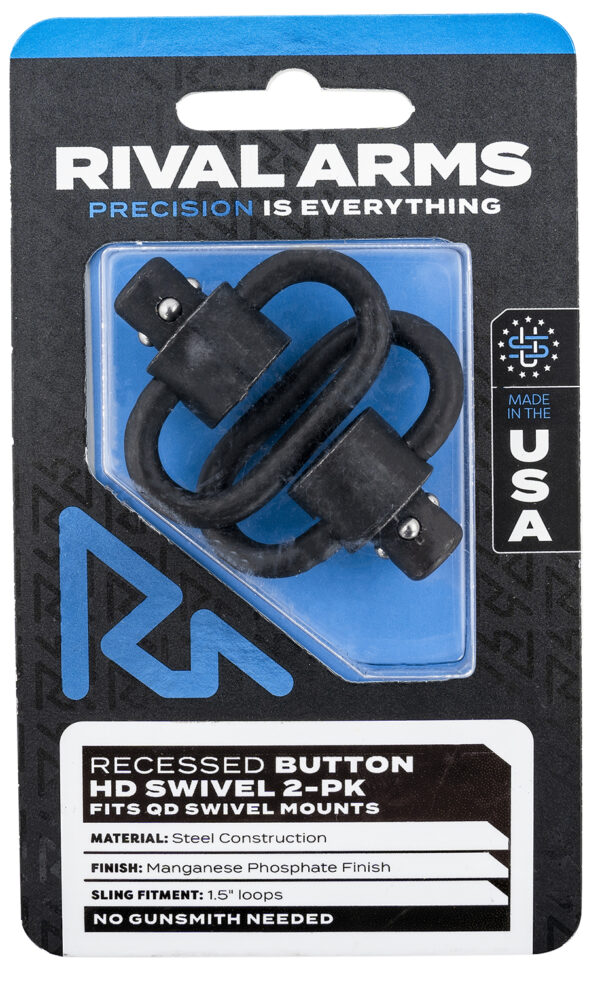 Rival Arms RA-RA92S2A HD Swivel Set Black 1.5″ Loops