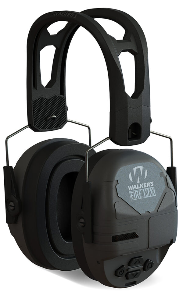 136276 Walkers FireMax Rechargeable Electronic Ear Muffs, Black