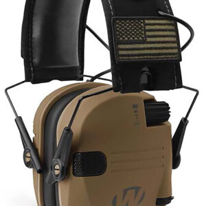 Walker’s GWPRSEMPATBB Razor Patriot Polymer 23 dB Over the Head Battle Brown/Black Adult