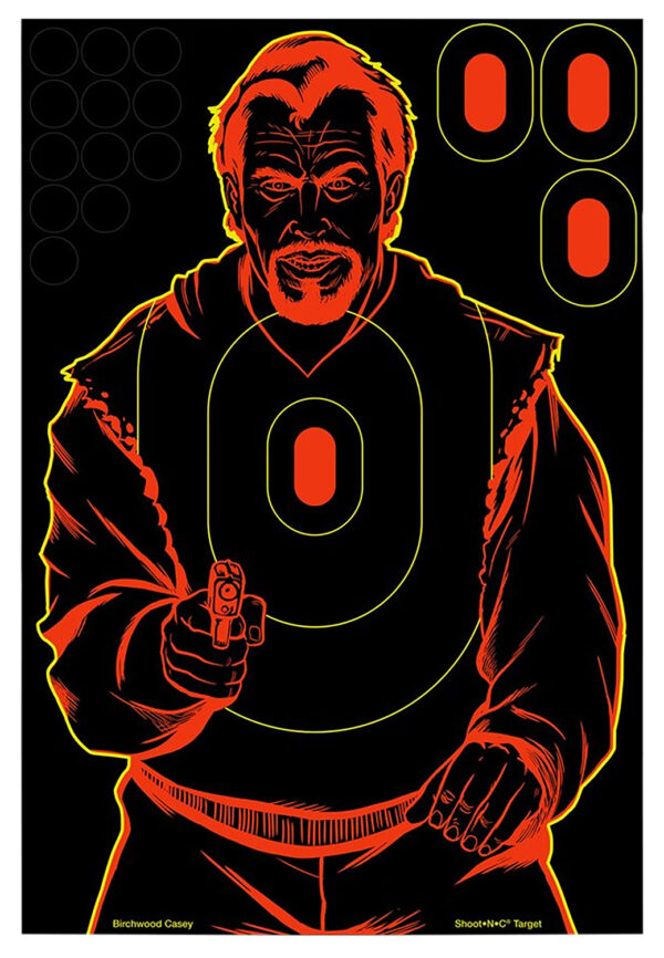 136556 Birchwood Casey Shoot-N-C Bad Guy 12×18 Targets 12-Pack