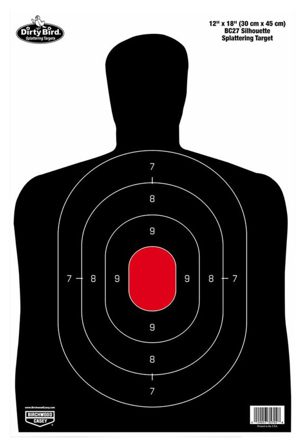 136563 Birchwood Casey Dirty Bird Silhouette Targets 12×18 50-Pack