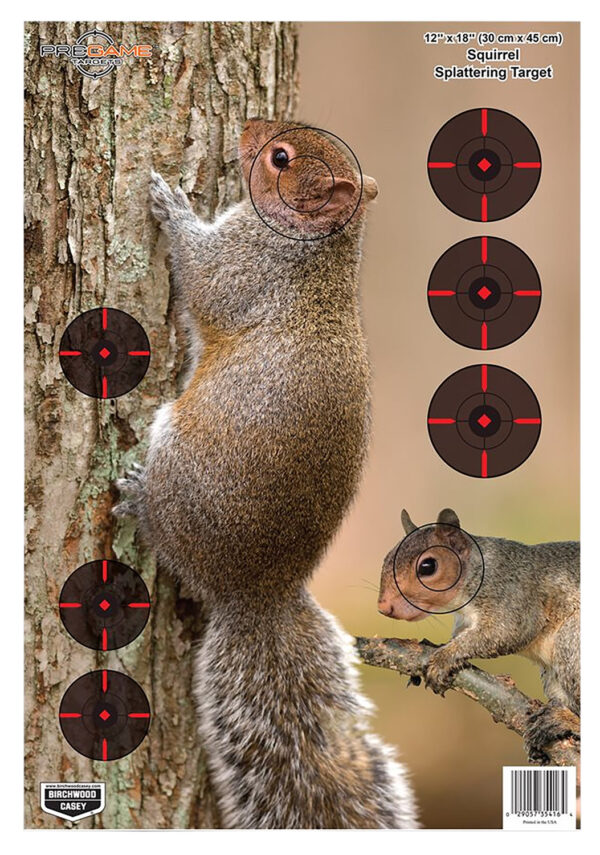 Birchwood Casey Pregame Squirrel Targets 12 x 18 8-Pack