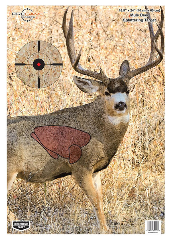 Birchwood Casey PREGAME Mule Deer Target 16.5×24 3-Pack