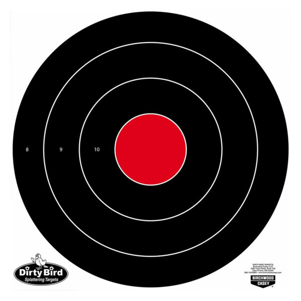Birchwood Casey Dirty Bird Bullseye Targets 17.25″ 100 ct