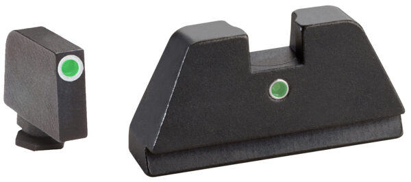 136716 AmeriGlo GL191 Glock XL Tall Green Tritium Sight Set
