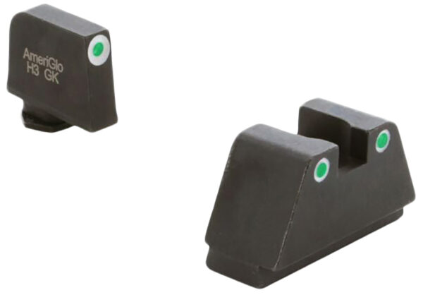 AmeriGlo GL330 2XL Optic-Compatible Glock Sights Green Tritium