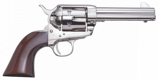 136753 Cimarron Pistolero .45 Long Colt 4.75 inch Nickel Walnut