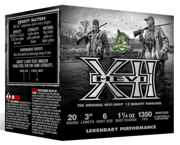 136785 HEVI-SHOT HEVI-XII 20ga 3in 1-1/4 oz #6 25rd Box