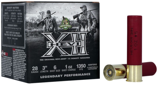 HEVI-Shot HS53286 HEVI-XII  28Gauge 3″ 1oz Tungsten 6Shot 25 Per Box/10 Case