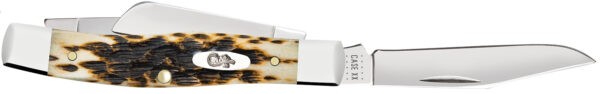 Case Medium Stockman Amber Bone – Clip/Sheepsfoot/Pen