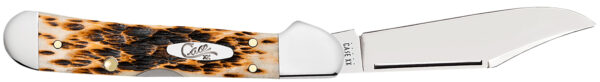Case Mini CopperLock Amber Bone — Clip Point Knife