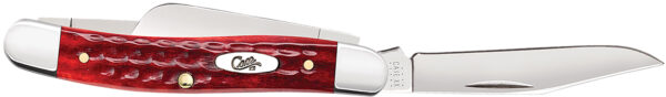 Case Medium Stockman Knife, 2.5 in Blade, Red Bone Handle