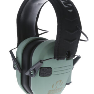 Walker’s GWPRSEMSGN Razor Slim Electronic Muff 23 dB Over the Head Sage Green/Black Polymer