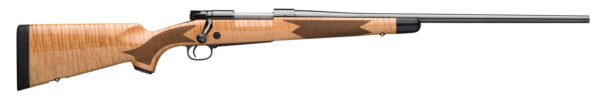 Winchester Repeating Arms 535218226 Model 70 Super Grade 270 Win Caliber with 5+1 Capacity, 24″ Barrel, High Polished Blued Metal Finish & Gloss AAA Maple Stock Right Hand (Full Size)