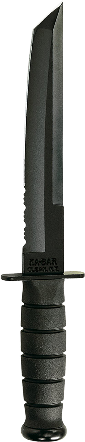 13908 KA-BAR 1245 8″ Tanto Fixed Blade Knife, Part Serrated