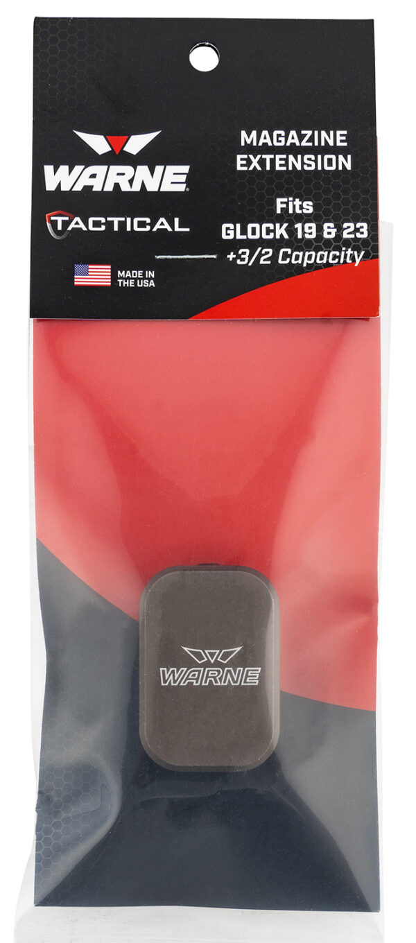139100 Warne MEG1932DE Magazine Extension for Glock 19/23 FDE
