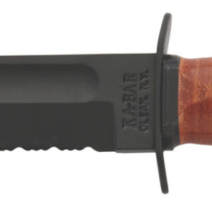 Ka-Bar Military Fighting Utility Knife 5.25″ Part Serrated