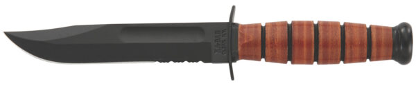Ka-Bar Military Fighting Utility Knife 5.25″ Part Serrated