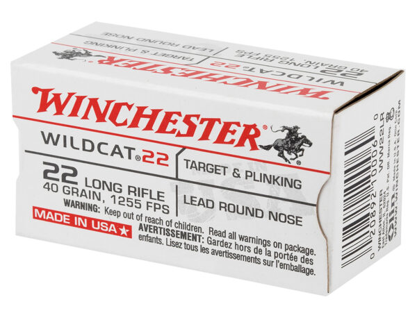 Winchester USA Wildcat .22 LR 40gr LRN — 5000rd Case