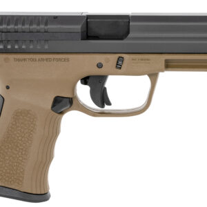 FMK G9C1G2BRTSS 9C1 G2 9mm Luger 14+1 4″ Black Stainless Steel Barrel, Black Serrated Carbon Steel Slide, Burnt Bronze Polymer Frame w/Picatinny Rail, Black Backstrap Grip