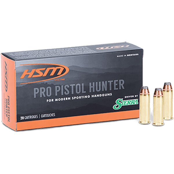 1404921_1 HSM Pro Pistol Hunter Ammunition 44 Mag. Sierra Soft Point 300 gr. 50 rd.