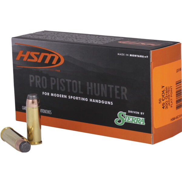 1404922_1 HSM Pro Pistol Hunter Ammunition 45 Colt Sierra JSP 300 gr. 50 rd.