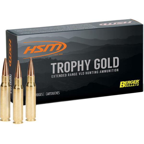 1404949_1 HSM Trophy Gold Rifle Ammunition 6mm Remington Berger 87 gr. 20 rd.