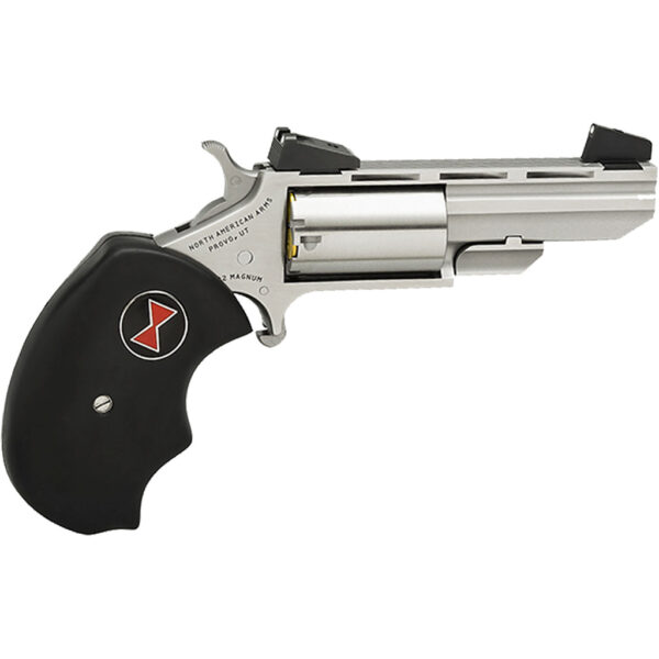 1407863_1 NAA Black Widow Revolver 22 LR Stainless/Black 2 in. 5 rd. AS