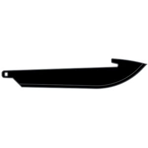 Outdoor Edge 3.5″ Drop-Point Blade Pack Black, 6 Blades