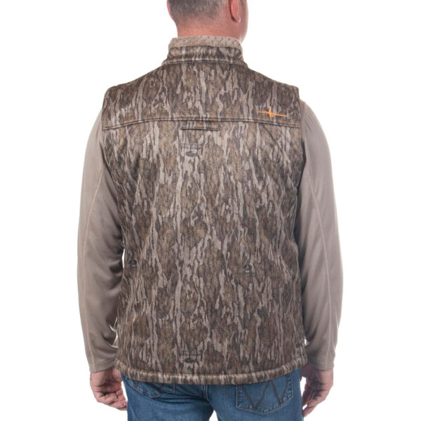 1409513_2 Habit Men’s Early Dawn Sherpa Shell Vest L-Mossy Oak New Bottomland