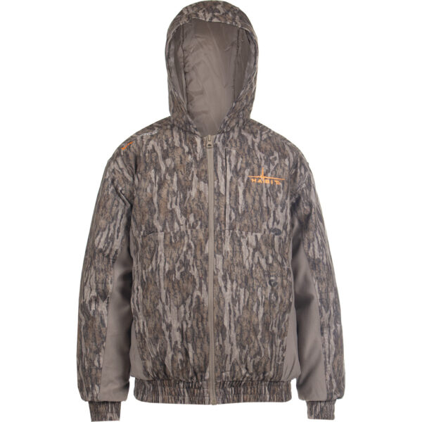 1409544_1 Habit Youth Cedar Branch Ins Waterproof Bomber YS-Mossy Oak New Bottomland / Timberwolf