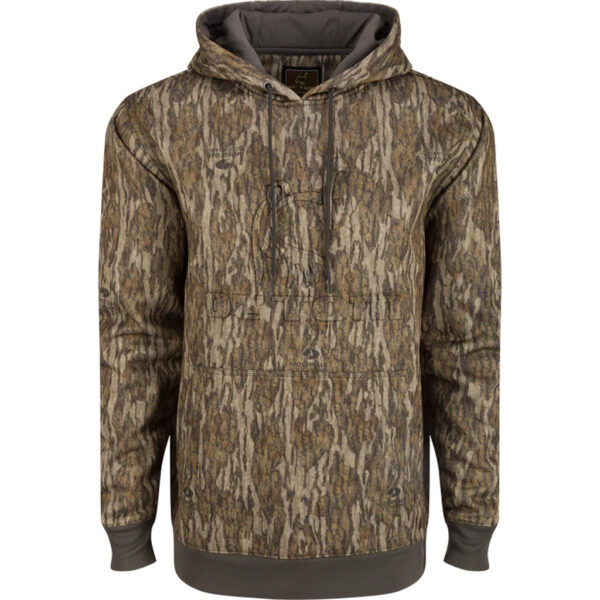 Drake Ol’ Tom Back Eddy Hoodie MO Bottomland Large