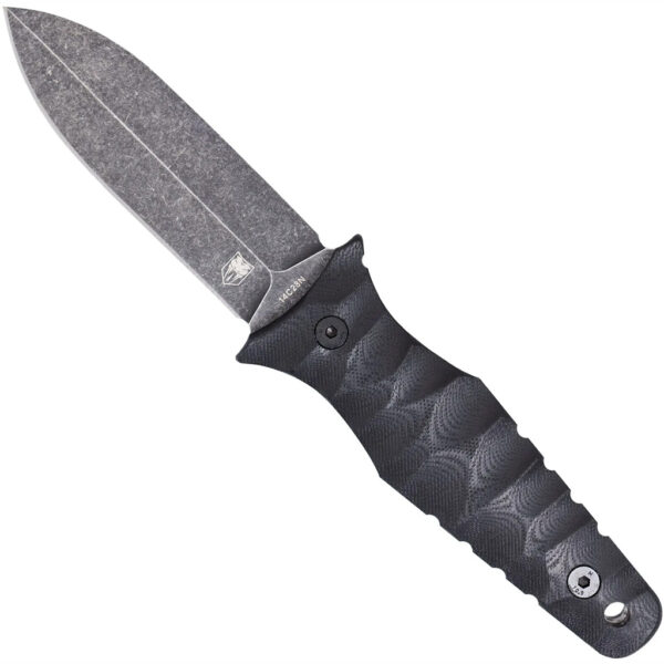 1410052_1 CobraTec Claymore Single Blade Dagger Fixed Blade Black Stonewash