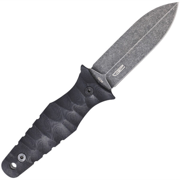 1410053_2 CobraTec Claymore Dagger Fixed Blade Black Stonewash